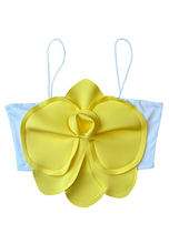 Load image into Gallery viewer, Flower Crop Top - Yellow