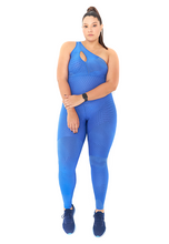 Load image into Gallery viewer, BeFit One-Shoulder Jumpsuit - Sky Blue