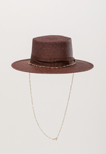 Load image into Gallery viewer, MPXA ELIZABETH - STRAW HAT with gold chain