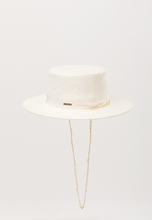 Load image into Gallery viewer, MPXA ELIZABETH - STRAW HAT with gold chain