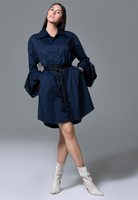 Load image into Gallery viewer, AxMJB - Navy Blue Dress