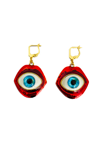 FVxA DOUBLE EYE KISS EARRINGS