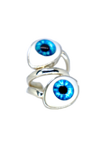 Load image into Gallery viewer, FVxA PSYCHO CYCLOPS EYE RING - SILVER