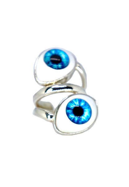 FVxA PSYCHO CYCLOPS EYE RING - SILVER