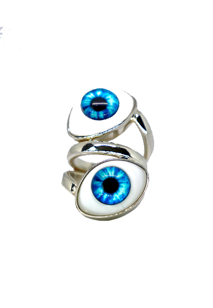 FVxA PSYCHO CYCLOPS EYE RING - SILVER