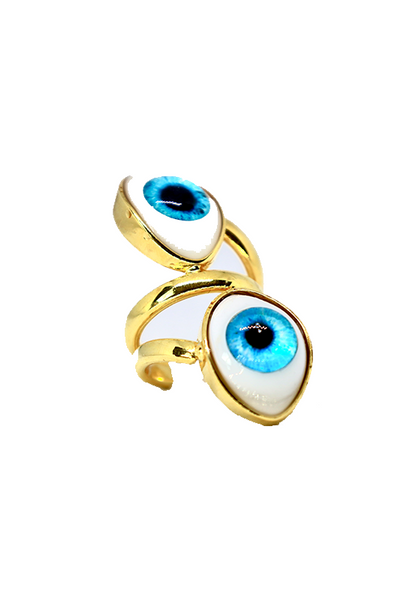 FVxA PSYCHO CYCLOPS EYE RING - GOLD