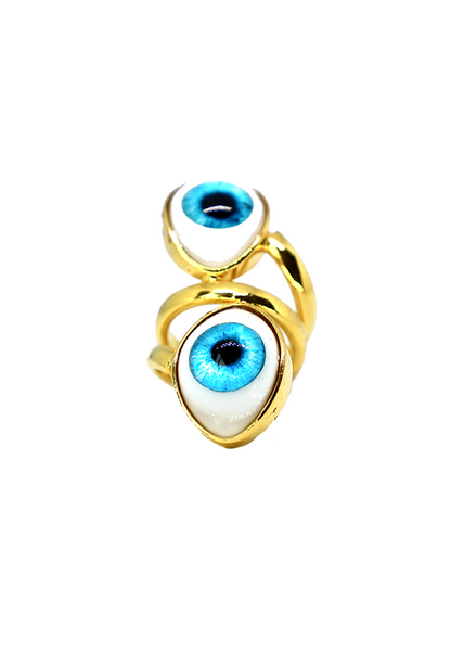 FVxA PSYCHO CYCLOPS EYE RING - GOLD