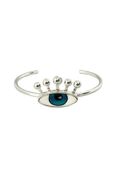 FVxA PSYCHO EYE-LASH BRACELET - SILVER