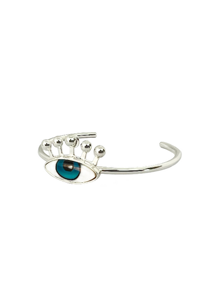 FVxA PSYCHO EYE-LASH BRACELET - SILVER