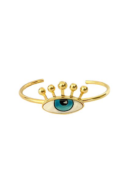 FVxA PSYCHO EYE-LASH BRACELET - GOLD