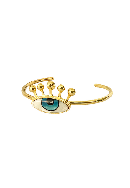 FVxA PSYCHO EYE-LASH BRACELET - GOLD