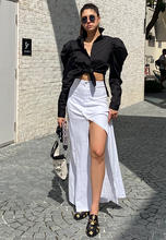 Load image into Gallery viewer, ACA Wide White Denim Skirt