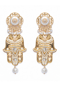 AGxA HAMSA Hand Earrings
