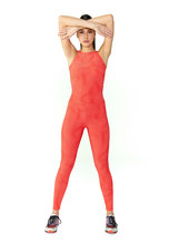 Load image into Gallery viewer, BeFit Halter Jumpsuit - Bright Orange