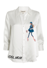 Load image into Gallery viewer, FASHION Satin Button-Down Blouse