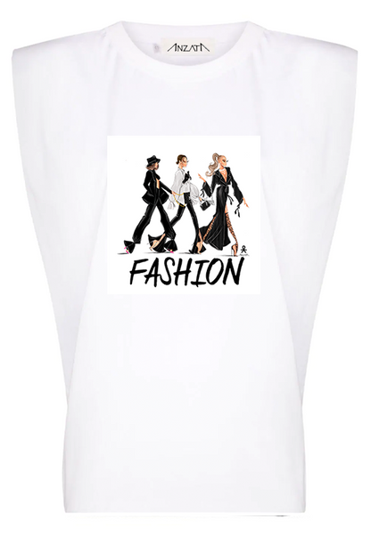 FASHION DOLLS BNW - White Padded Muscle Tee