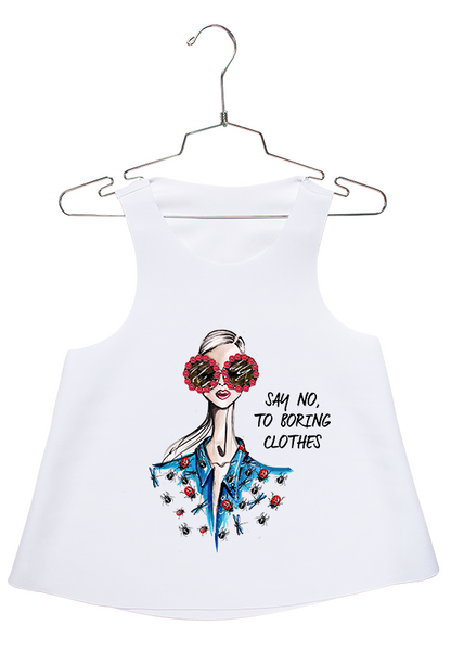 Boring Clothes in a NO Racerback