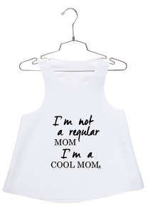 Cool Mom Just Letters Racerback