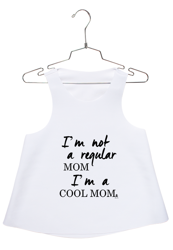 Cool Mom Just Letters Racerback
