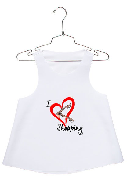 I Love Shopping SE Racerback