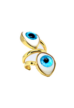 Load image into Gallery viewer, FVxA PSYCHO CYCLOPS EYE RING - GOLD