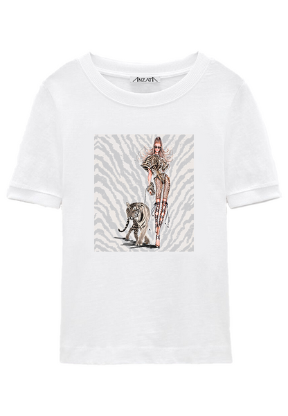 TIGER LIGHT White T-Shirt