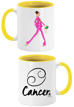 Cargar imagen en el visor de la galería, ZODIAC (Dolls 7-12) Yellow Coffee Mug
