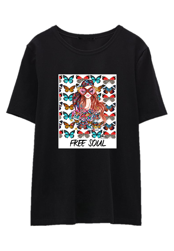 Free Soul Black T-Shirt