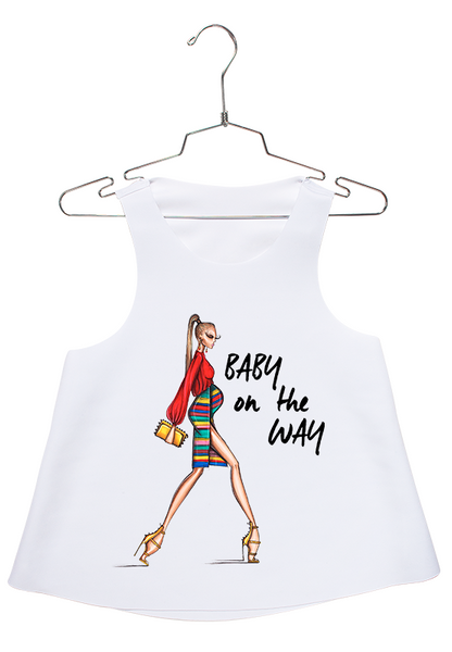 #Baby on the Way Racerback