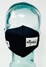 Cargar imagen en el visor de la galería, AFM #BeGrateful Black Face Mask