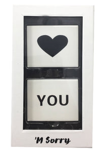 M’ Sorry Love You Sneaker Plaque