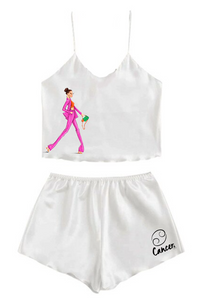 Satin Cami + Short ZODIAC Pajama Set - Sassy, Style, Love & Pink