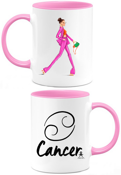 ZODIAC (Dolls 7-12) Pink Coffee Mug