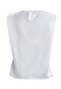 #BeGrateful - Satin Padded Muscle Top