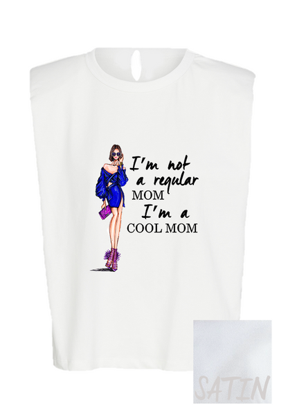 Cool Mom Dress - Satin Padded Muscle Top